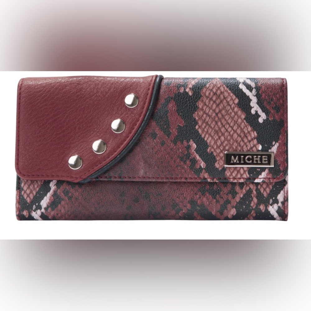 Miche Red Snake Skin Wallet - NWT